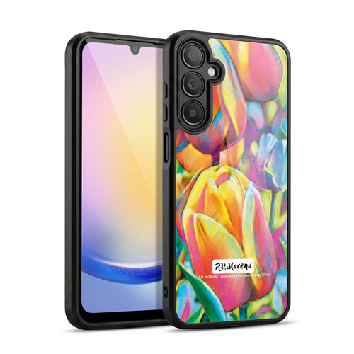 P.D. Moreno Assorted Design Tulips Gel Armour Case For Samsung Galaxy A25 5G