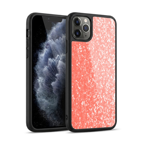 PLdesign Sparkly Coral Light Coral Orange Gel Armour Case For Apple iPhone 11 Pro Max