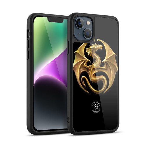 Anne Stokes Fire Tribal Dragon Medal Gel Armour Case For Apple iPhone 14 Plus