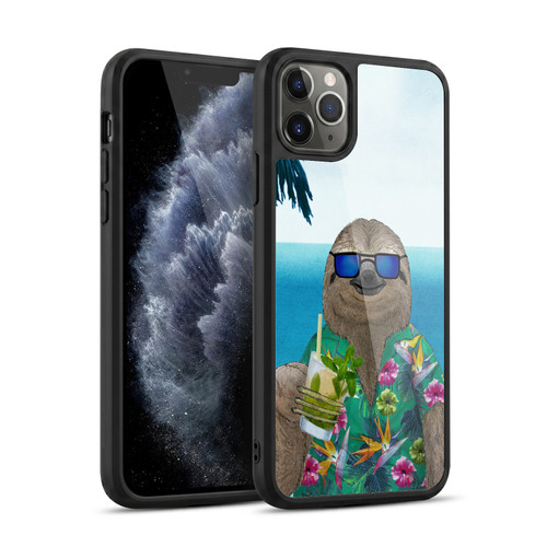 Barruf Animals Sloth In Summer Gel Armour Case For Apple iPhone 11 Pro Max