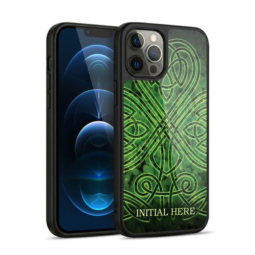 Custom Customised Personalised Brigid Ashwood Name and Initial Irish Shamrock Gel Armour Case For Apple iPhone 12 Pro Max