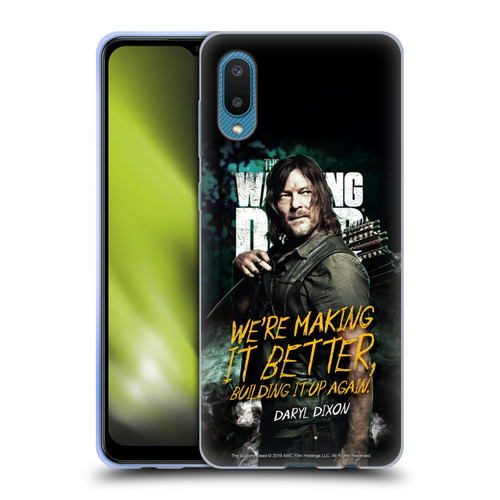 AMC The Walking Dead Season 9 Quotes Daryl Soft Gel Case for Samsung Galaxy A02/M02 (2021)