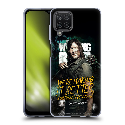 AMC The Walking Dead Season 9 Quotes Daryl Soft Gel Case for Samsung Galaxy A12 (2020)