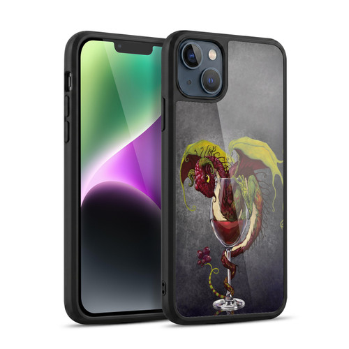 Stanley Morrison Dragons Red Wine Drink Gel Armour Case For Apple iPhone 14 Plus