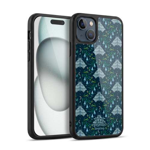 Episodic Drawing Spooky Patterns Angel Moth Gel Armour Case For Apple iPhone 15 Plus