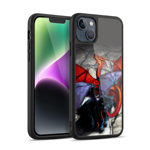 Stanley Morrison Dragons 3 Bat Winged Cat Vs Red Gel Armour Case For Apple iPhone 14 Plus
