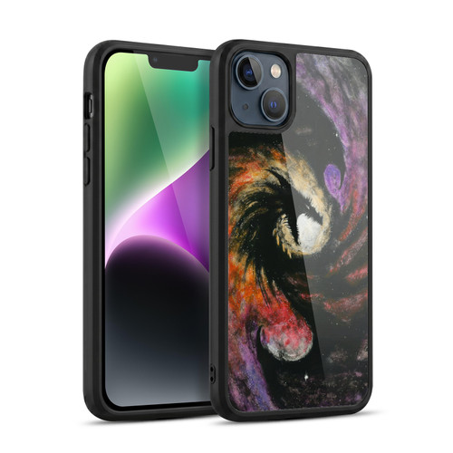 Stanley Morrison Dragons 3 Swirling Starry Galaxy Gel Armour Case For Apple iPhone 14 Plus