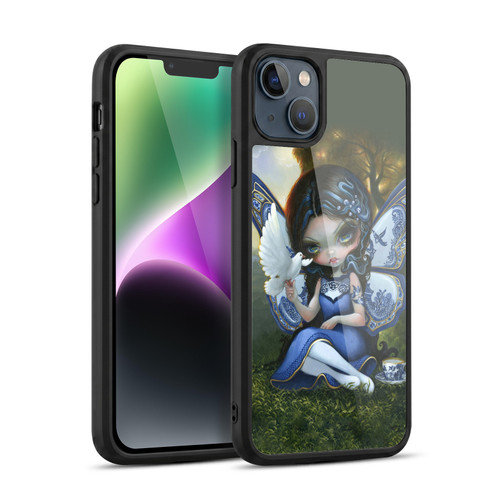 Strangeling Fairy Art Blue Willow Wings Gel Armour Case For Apple iPhone 14 Plus