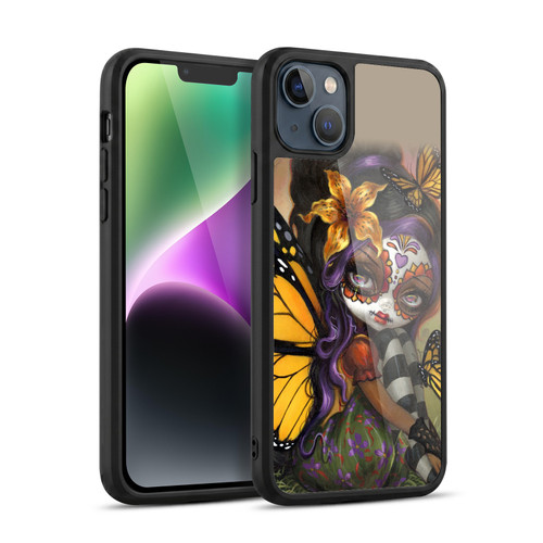 Strangeling Fairy Art Day of Dead Butterfly Gel Armour Case For Apple iPhone 14 Plus