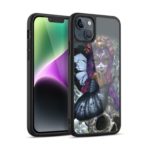 Strangeling Fairy Art Day of Dead Skull Gel Armour Case For Apple iPhone 14 Plus