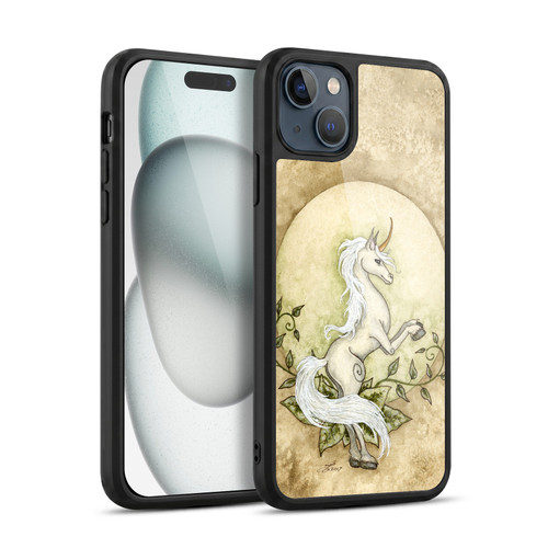 Amy Brown Mythical Unicorn Earth Gel Armour Case For Apple iPhone 15 Plus