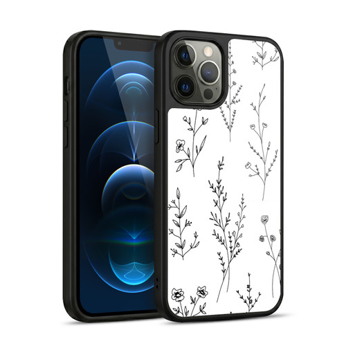 Anis Illustration Wildflowers White Gel Armour Case For Apple iPhone 12 Pro Max