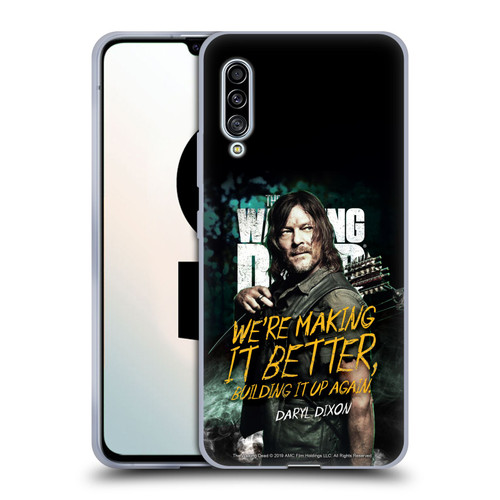 AMC The Walking Dead Season 9 Quotes Daryl Soft Gel Case for Samsung Galaxy A90 5G (2019)