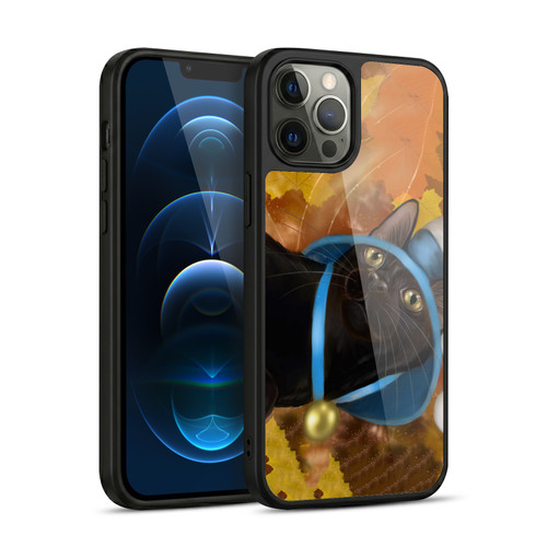 Ash Evans Black Cats Leaves Gel Armour Case For Apple iPhone 12 Pro Max