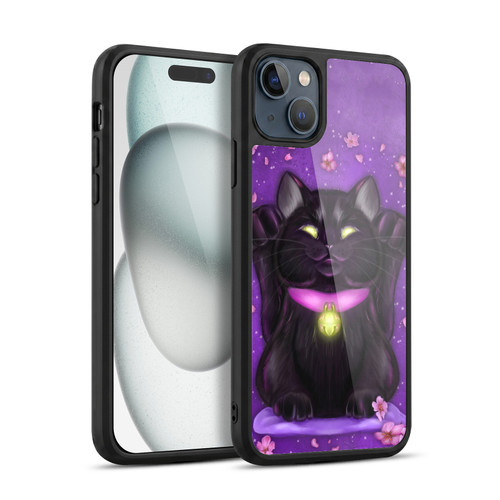 Ash Evans Black Cats Lucky Gel Armour Case For Apple iPhone 15 Plus