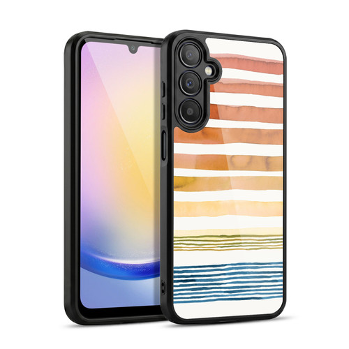 Ninola Watercolor Patterns Stripes Sunset Summer Gel Armour Case For Samsung Galaxy A25 5G
