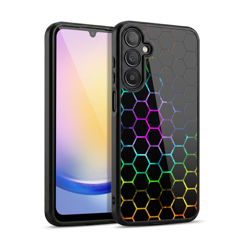 PLdesign Geometric Patterns Honeycomb Spectrum Gel Armour Case For Samsung Galaxy A25 5G