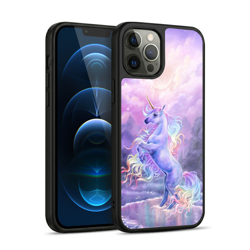 Selina Fenech Art Rainbow Unicorn In Moonlight Gel Armour Case For Apple iPhone 12 Pro Max
