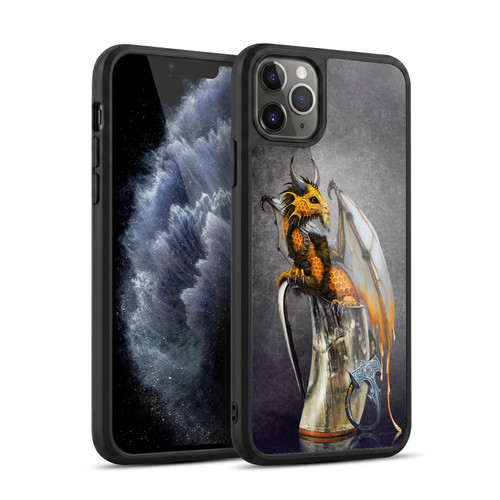 Stanley Morrison Art Dragon In Viking Horn Mug Gel Armour Case For Apple iPhone 11 Pro Max