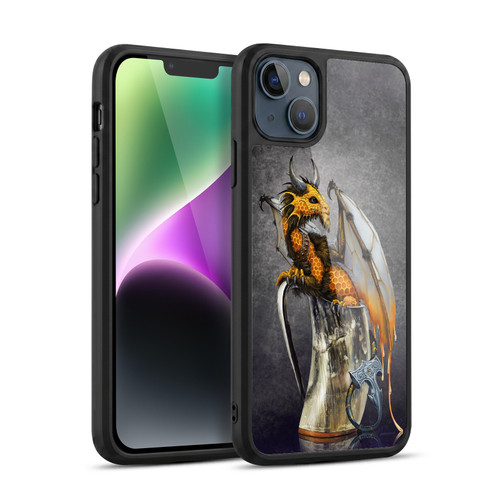 Stanley Morrison Art Dragon In Viking Horn Mug Gel Armour Case For Apple iPhone 14 Plus