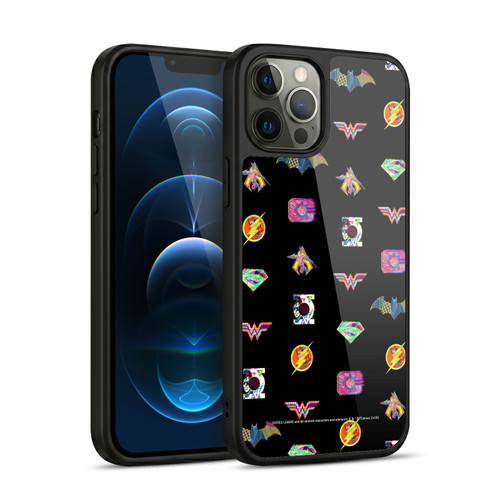 Justice League DC Comics Dark Electric Pop Icons Group Gel Armour Case For Apple iPhone 12 Pro Max