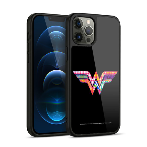 Justice League DC Comics Dark Electric Pop Icons Wonder Woman Gel Armour Case For Apple iPhone 12 Pro Max