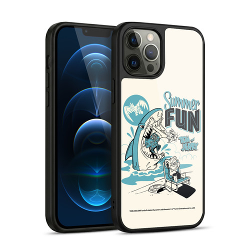 Tom and Jerry Illustration Summer Fun Gel Armour Case For Apple iPhone 12 Pro Max