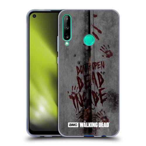 AMC The Walking Dead Typography Dead Inside Soft Gel Case for Huawei P40 lite E