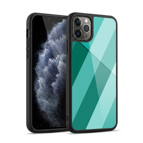 PLdesign Geometric Cyan Modern Gel Armour Case For Apple iPhone 11 Pro Max