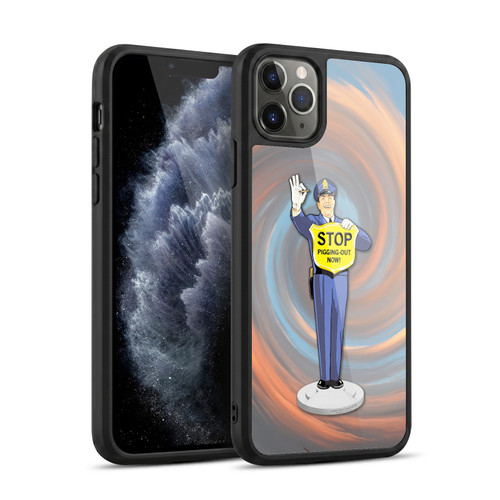 Larry Grossman Retro Collection Stop Pigging Out Gel Armour Case For Apple iPhone 11 Pro Max