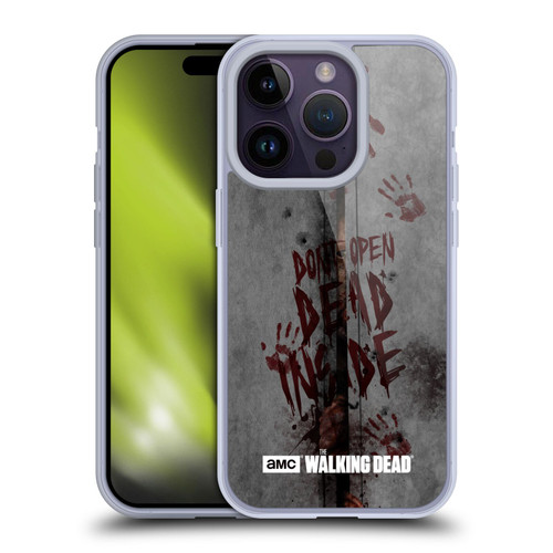 AMC The Walking Dead Typography Dead Inside Soft Gel Case for Apple iPhone 14 Pro