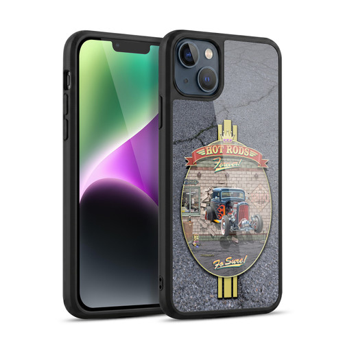Larry Grossman Retro Collection Hot Rods Forever Gel Armour Case For Apple iPhone 14 Plus