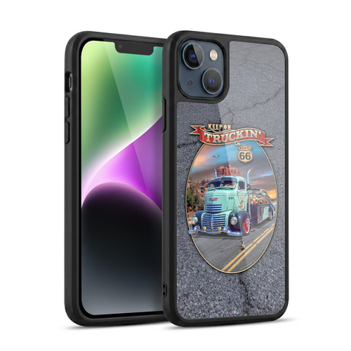 Larry Grossman Retro Collection Keep on Truckin' Rt. 66 Gel Armour Case For Apple iPhone 14 Plus