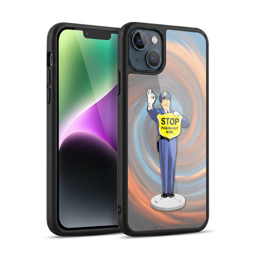 Larry Grossman Retro Collection Stop Pigging Out Gel Armour Case For Apple iPhone 14 Plus