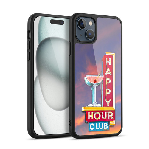Larry Grossman Retro Collection Happy Hour Club Gel Armour Case For Apple iPhone 15 Plus