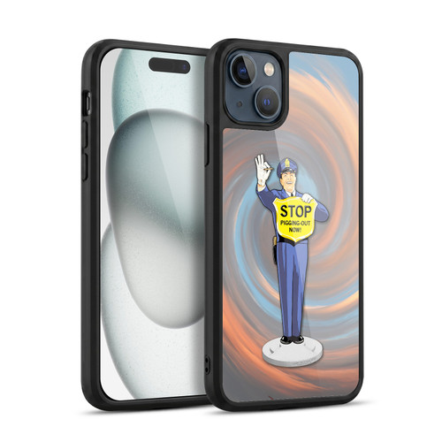 Larry Grossman Retro Collection Stop Pigging Out Gel Armour Case For Apple iPhone 15 Plus