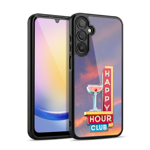Larry Grossman Retro Collection Happy Hour Club Gel Armour Case For Samsung Galaxy A25 5G