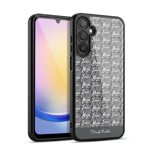 Frida Kahlo Typography Lover Grey Gel Armour Case For Samsung Galaxy A25 5G
