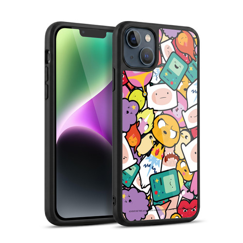 Adventure Time Graphics Pattern Gel Armour Case For Apple iPhone 14 Plus