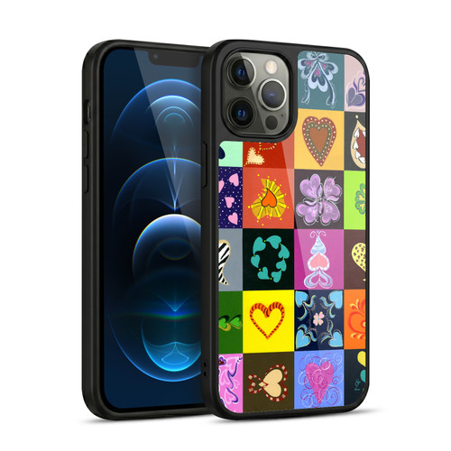 Suzan Lind Colours & Patterns Heart Quilt Gel Armour Case For Apple iPhone 12 Pro Max