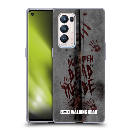 AMC The Walking Dead Typography Dead Inside Soft Gel Case for OPPO Find X3 Neo / Reno5 Pro+ 5G