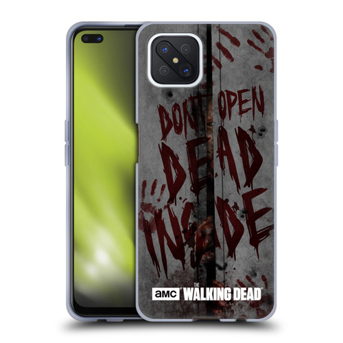 AMC The Walking Dead Typography Dead Inside Soft Gel Case for OPPO Reno4 Z 5G