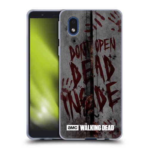AMC The Walking Dead Typography Dead Inside Soft Gel Case for Samsung Galaxy A01 Core (2020)