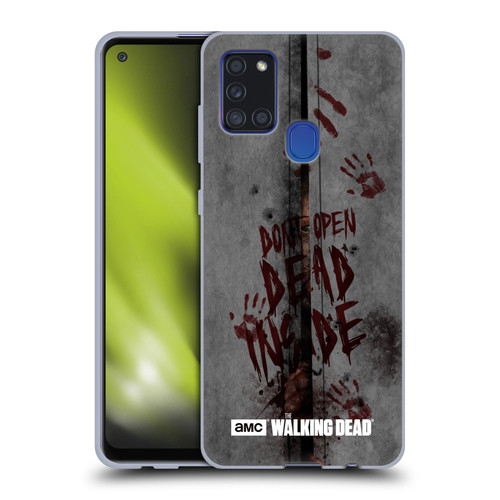 AMC The Walking Dead Typography Dead Inside Soft Gel Case for Samsung Galaxy A21s (2020)