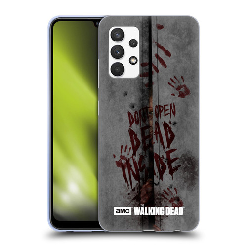AMC The Walking Dead Typography Dead Inside Soft Gel Case for Samsung Galaxy A32 (2021)