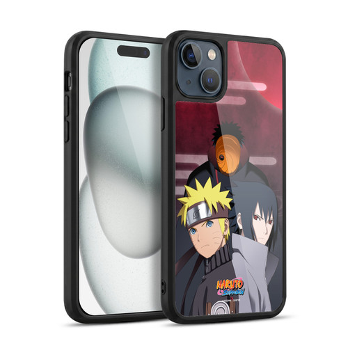 Naruto Shippuden Key Art Obito Naruto Sasuke Gel Armour Case For Apple iPhone 15 Plus