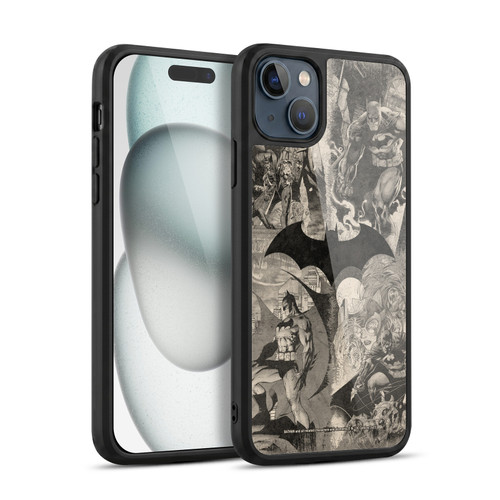 Batman DC Comics Hush Logo Collage Distressed Gel Armour Case For Apple iPhone 15 Plus
