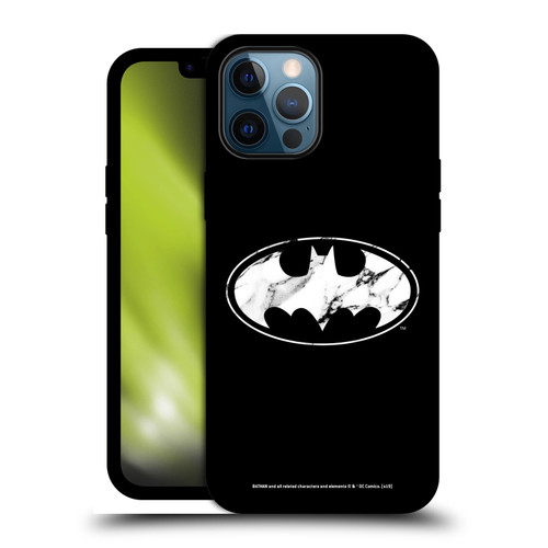 Batman DC Comics Logos Marble Gel Armour Case For Apple iPhone 12 Pro Max