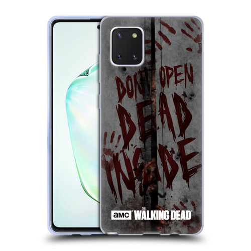 AMC The Walking Dead Typography Dead Inside Soft Gel Case for Samsung Galaxy Note10 Lite