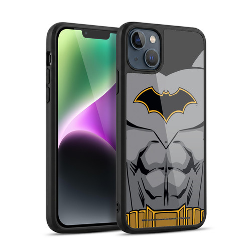 Batman DC Comics Logos Rebirth Costume Gel Armour Case For Apple iPhone 14 Plus